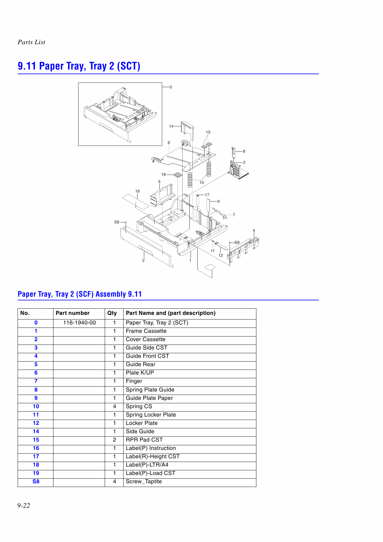 Xerox Phaser 6100 Parts List Manual-2